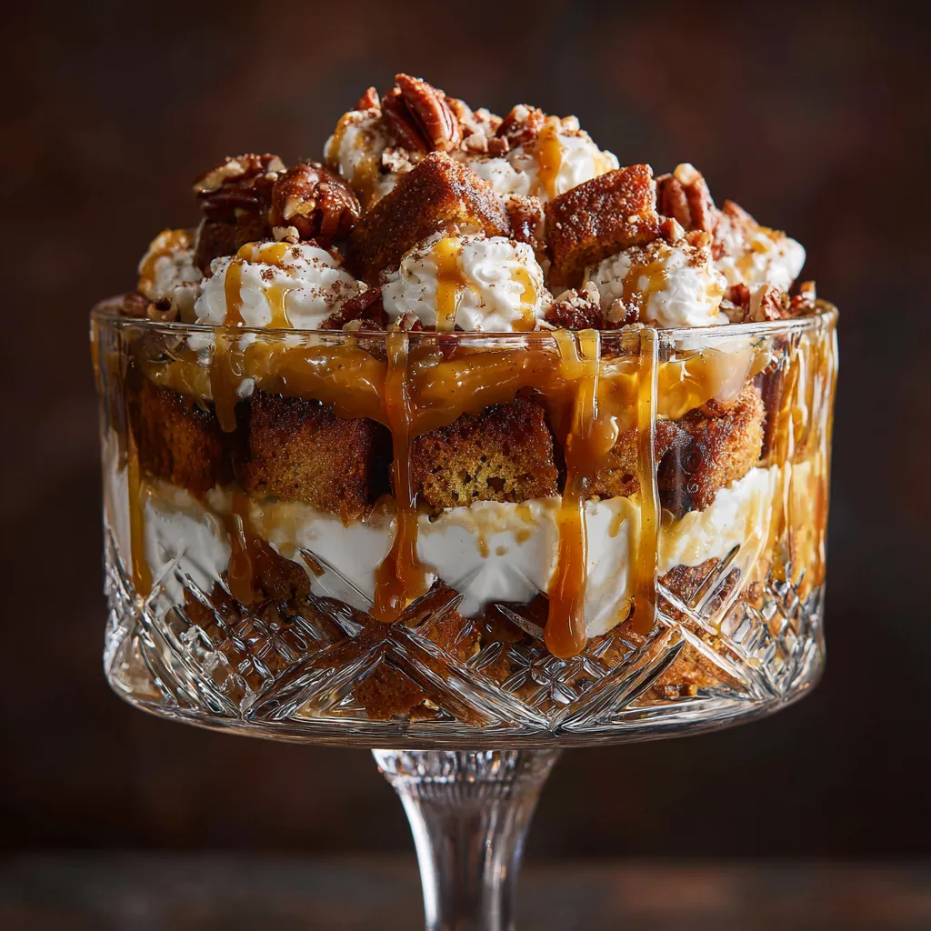Pecan Pie Trifle with Maple Cream