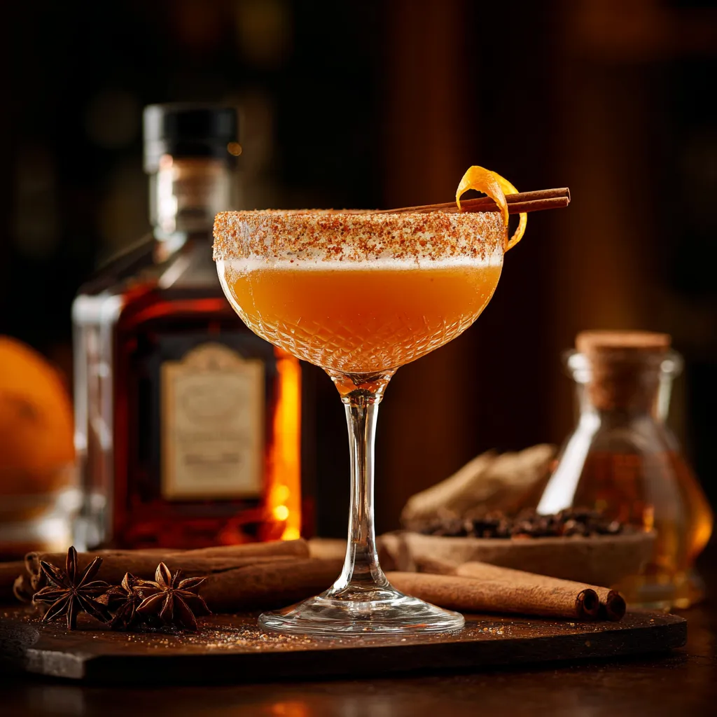 Cinnamon Maple Sidecar with Cognac