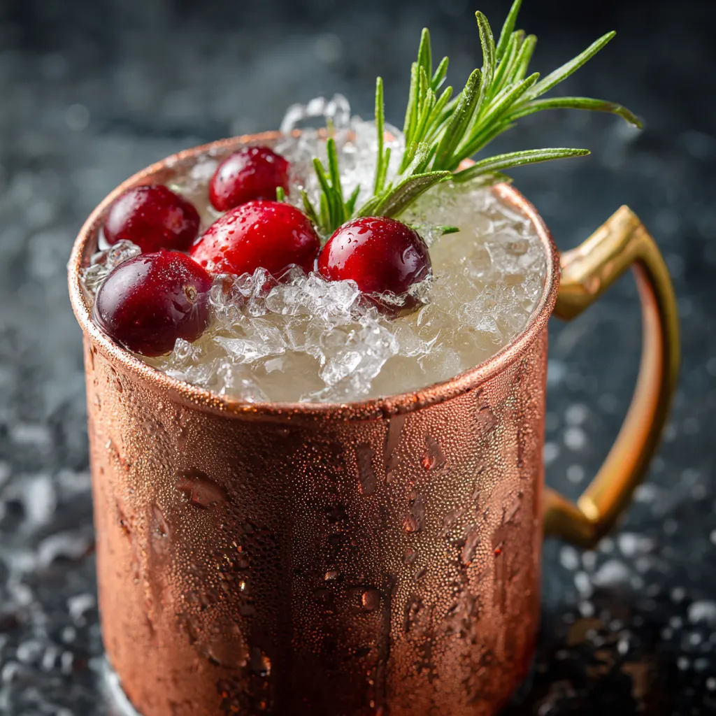 Rosemary White Cranberry Mule