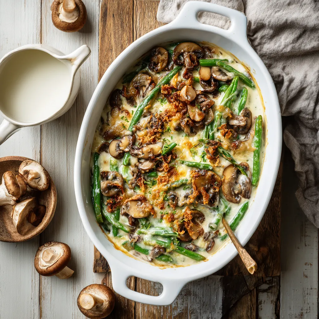 green bean casserole recipes healthy lightened-up green bean casserole
