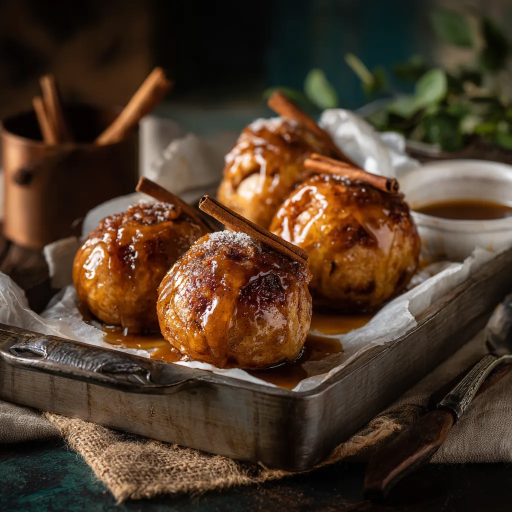 gluten free christmas treats sticky cinnamon apple dumplings