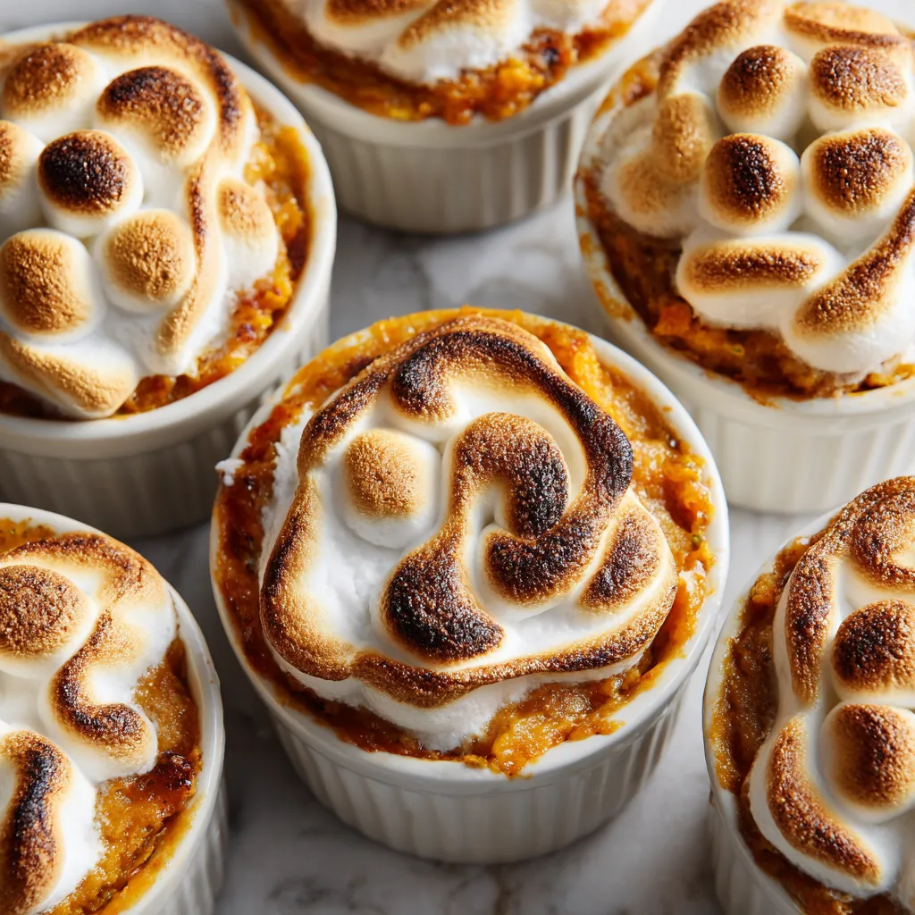 sweet potato casserole recipes mini marshmallow swirl sweet potato casserole cups