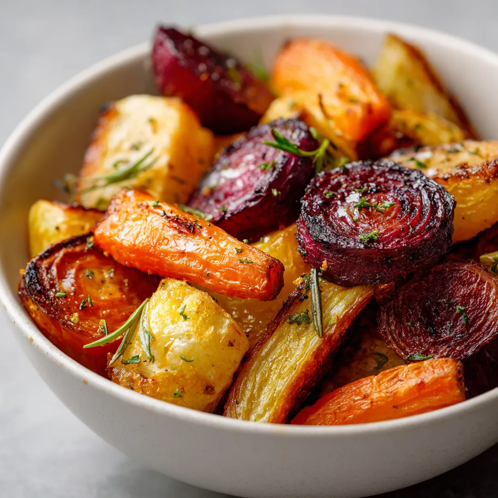 Crispy Air Fryer Root Vegetable Medley
