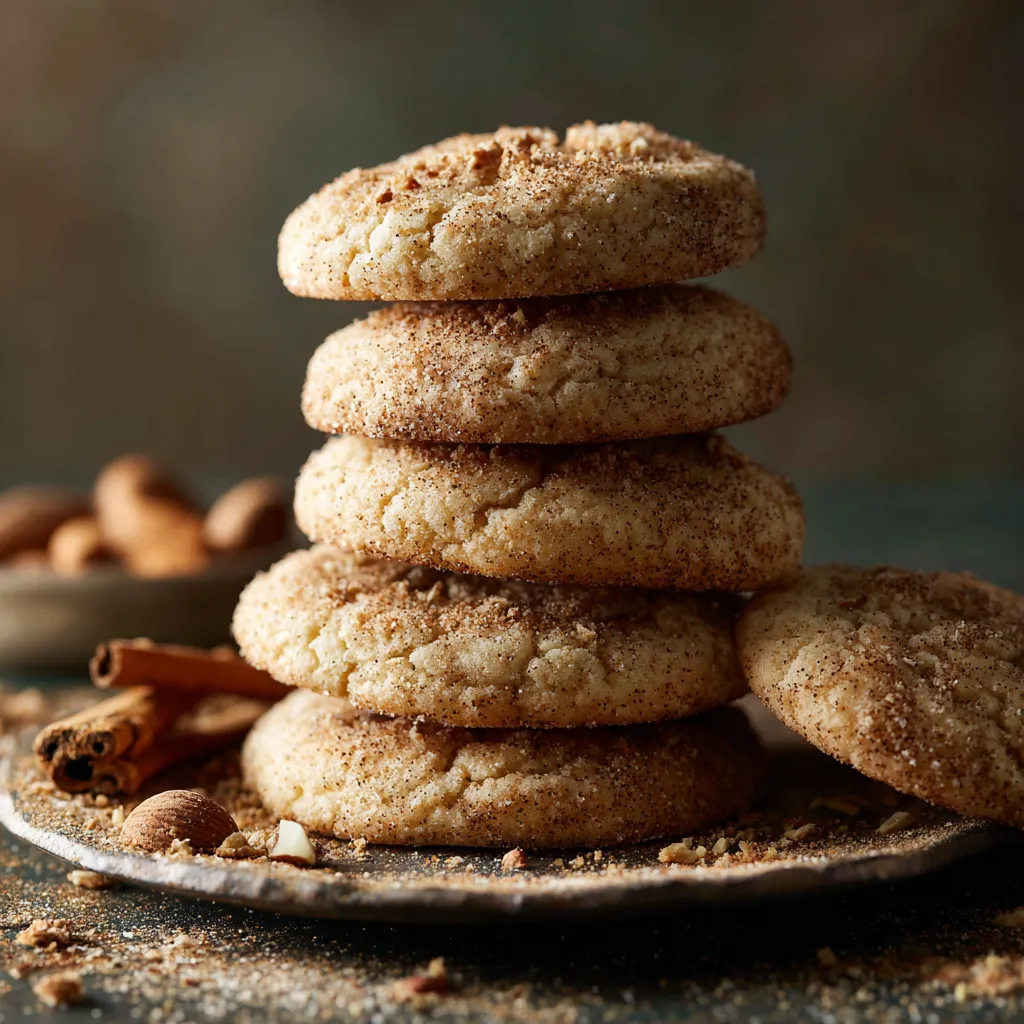 Chewy Vegan Eggnog Cookies with Nutmeg Sugar Dust