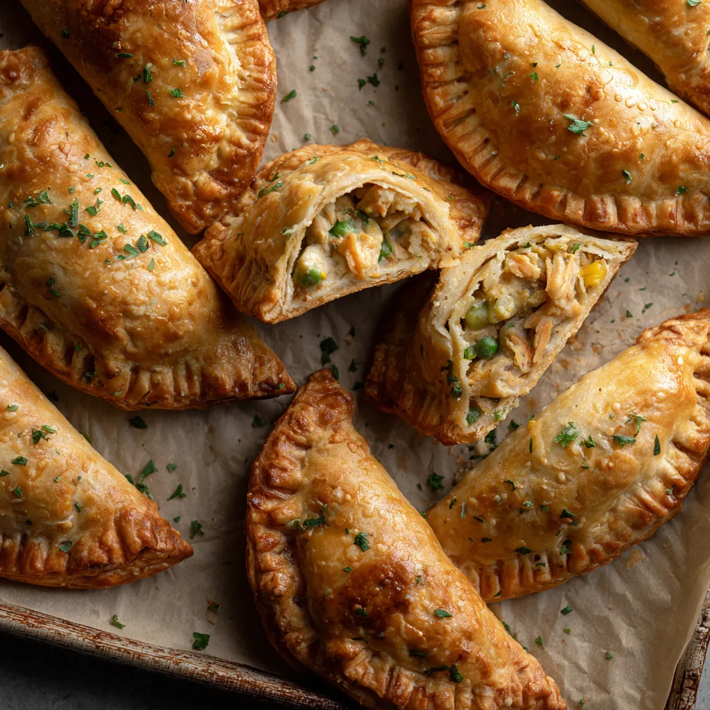 Air Fryer Chicken Pot Pie Hand Pockets
