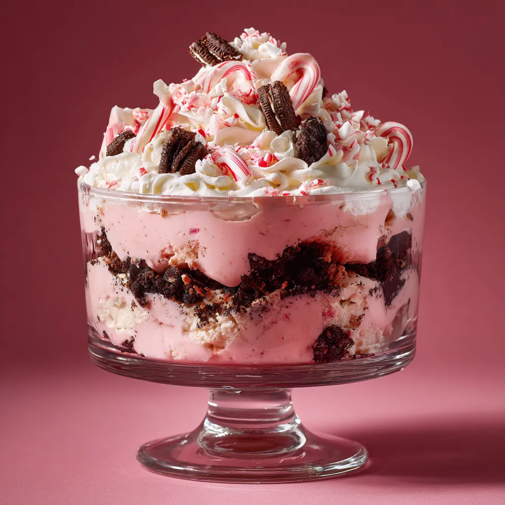 No-Bake Peppermint Cheesecake Trifle