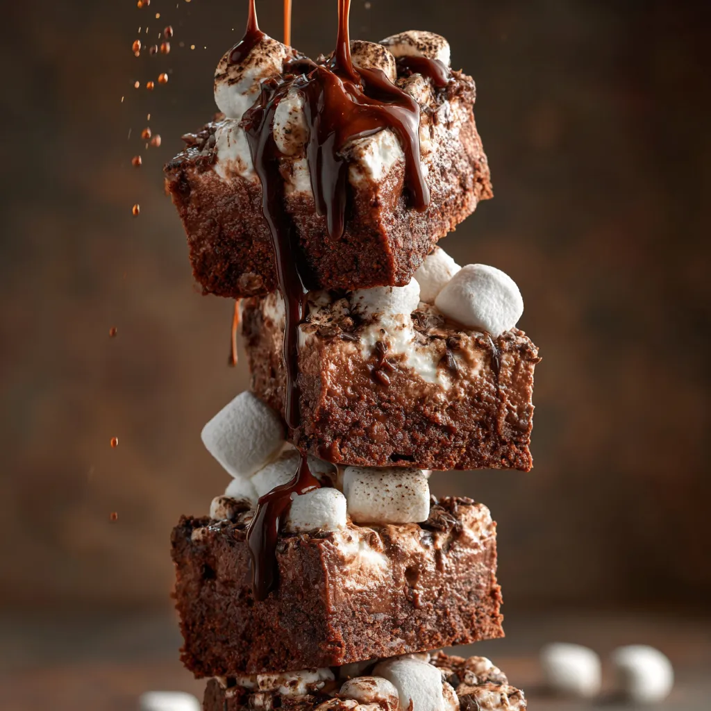 Hot Chocolate Fudge with Mini Marshmallows