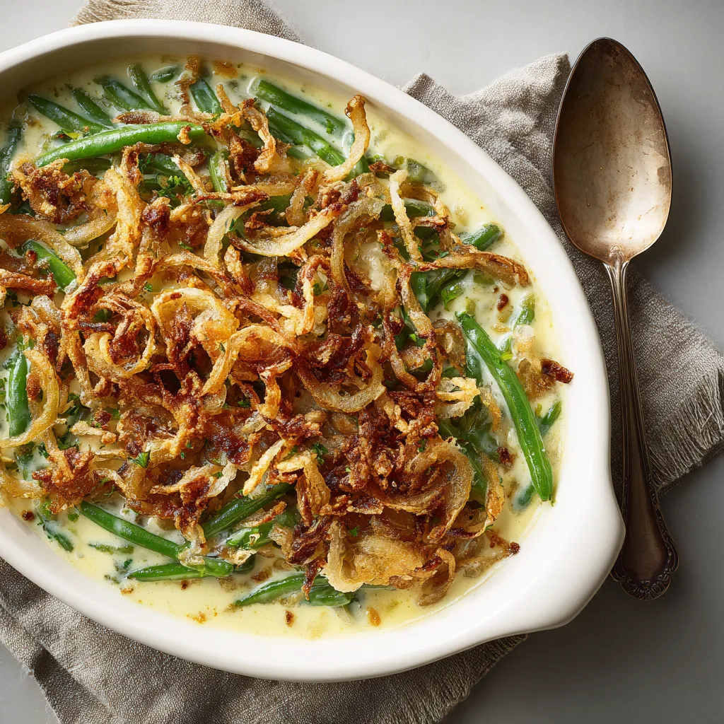 Gluten-Free Crispy Shallot Green Bean Casserole