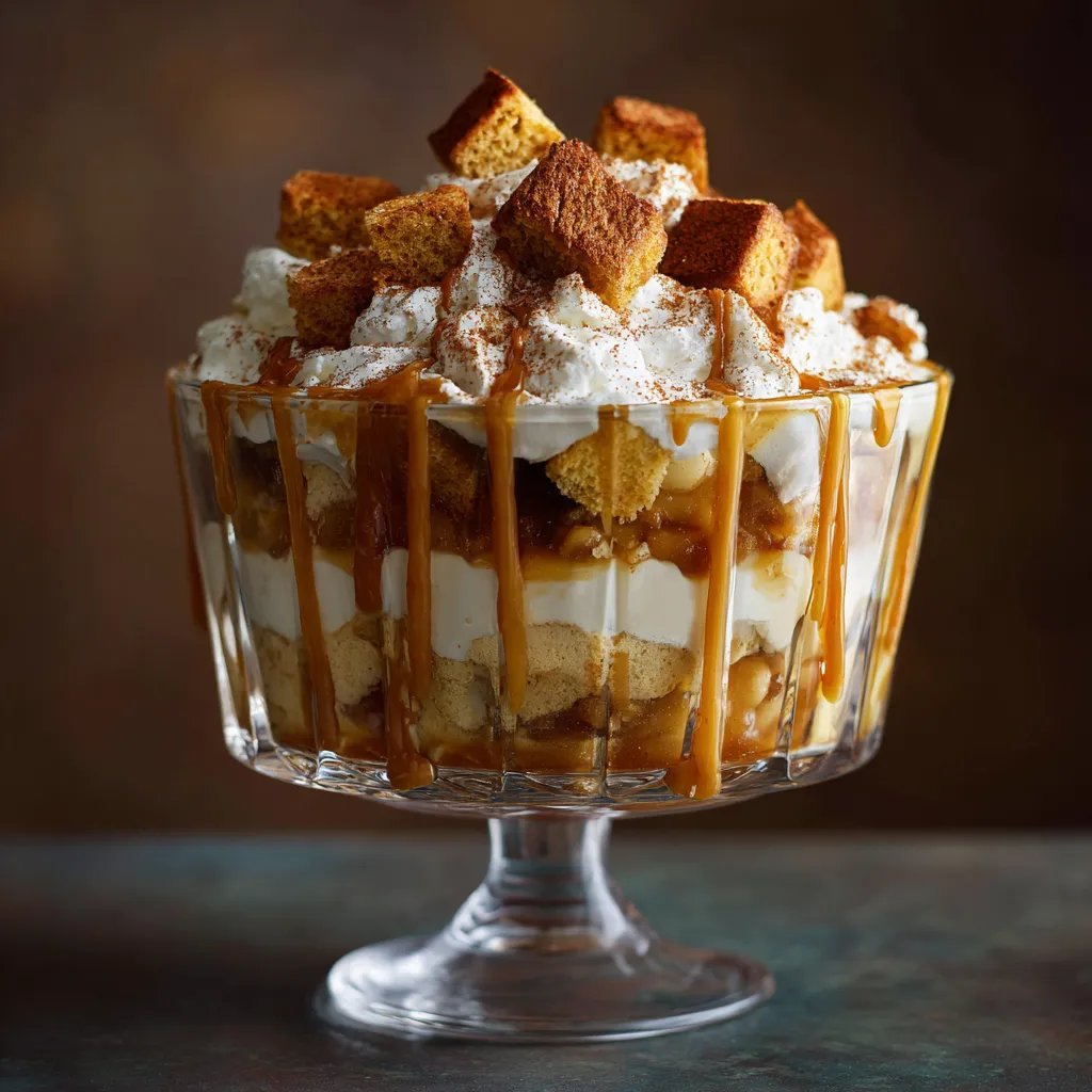 Apple Pie Trifle with Cinnamon Whip