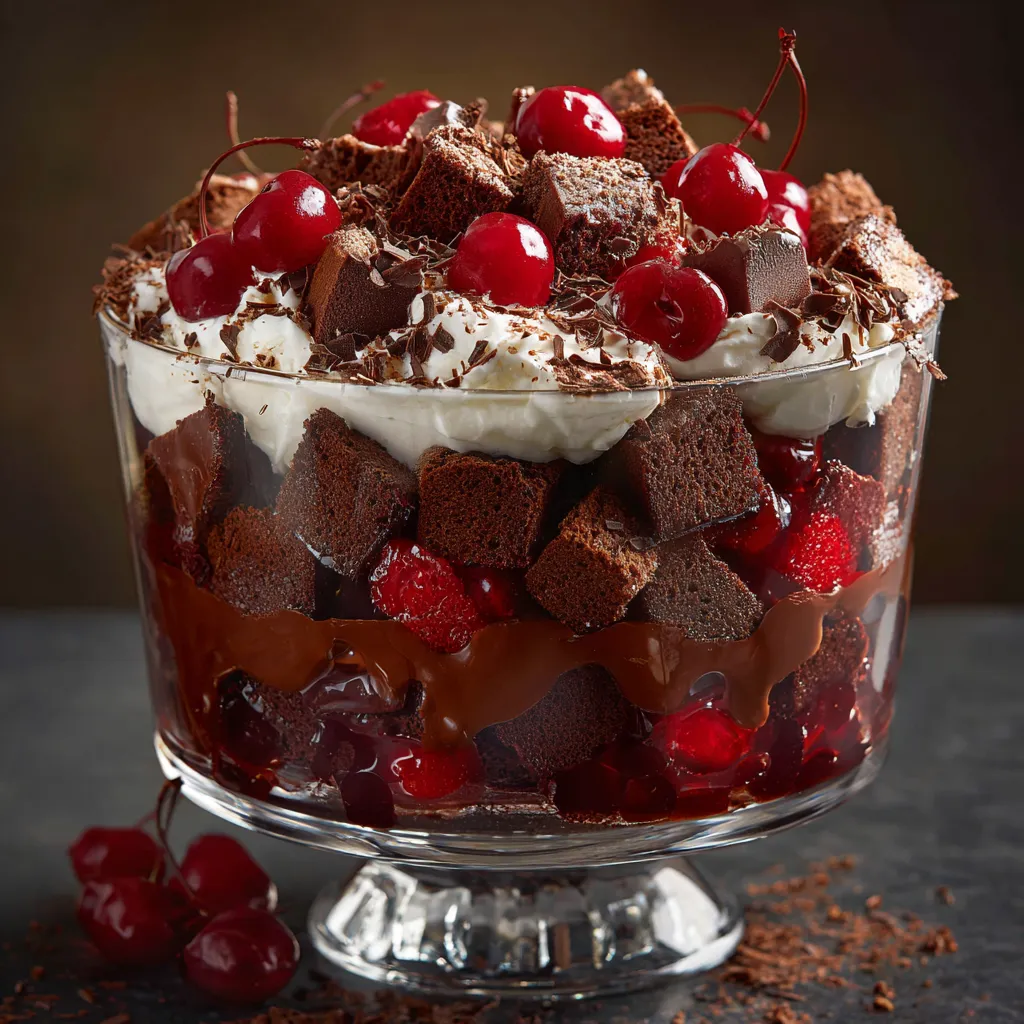 Cherry Chocolate Black Forest Trifle