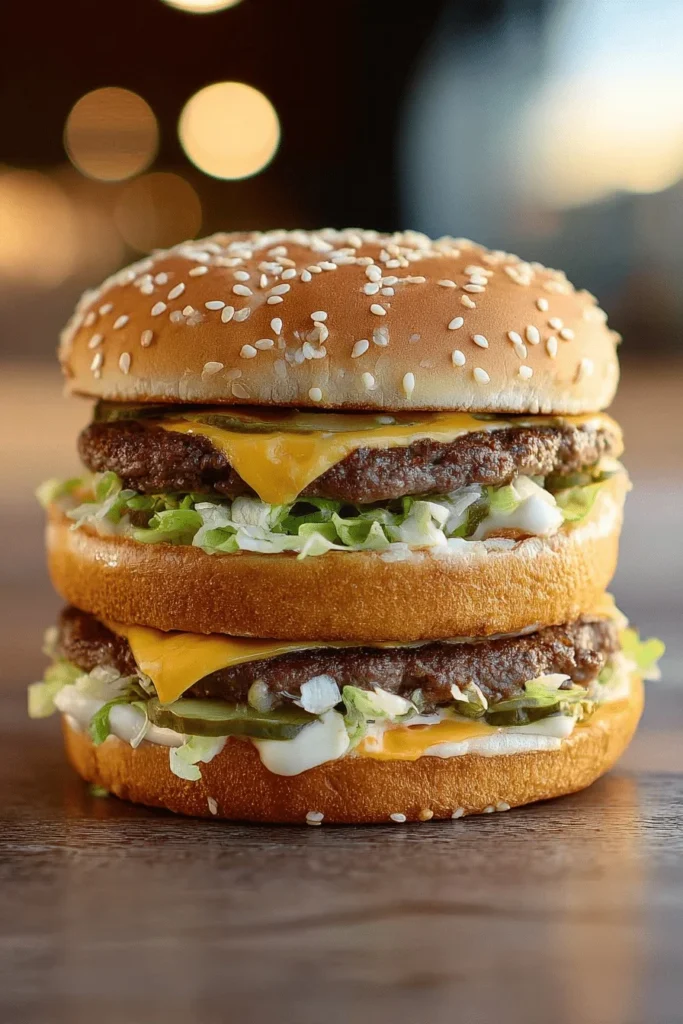 Appetizing McDonalds Big Mac At Home