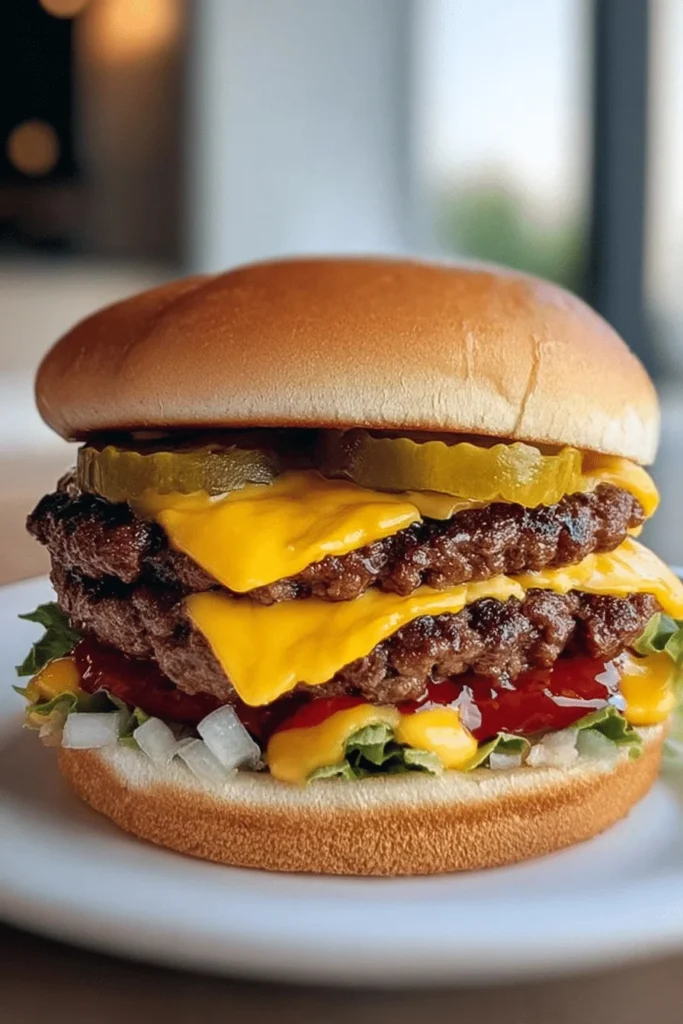 Appetizing McDonalds McDouble At Home