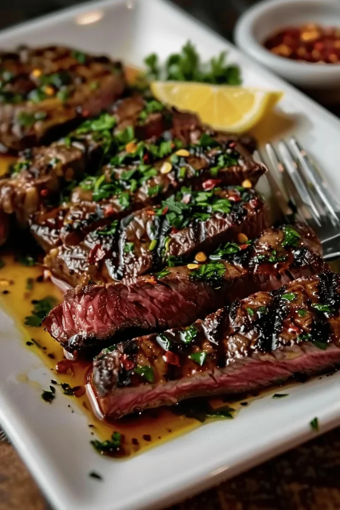Authentic Jamie Oliver Steak Marinade Served