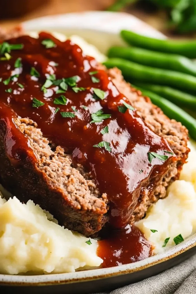Cracker Barrel Meatloaf Served