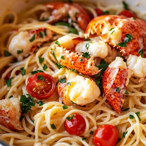 Exotic Gordon Ramsay Lobster Capellini Served