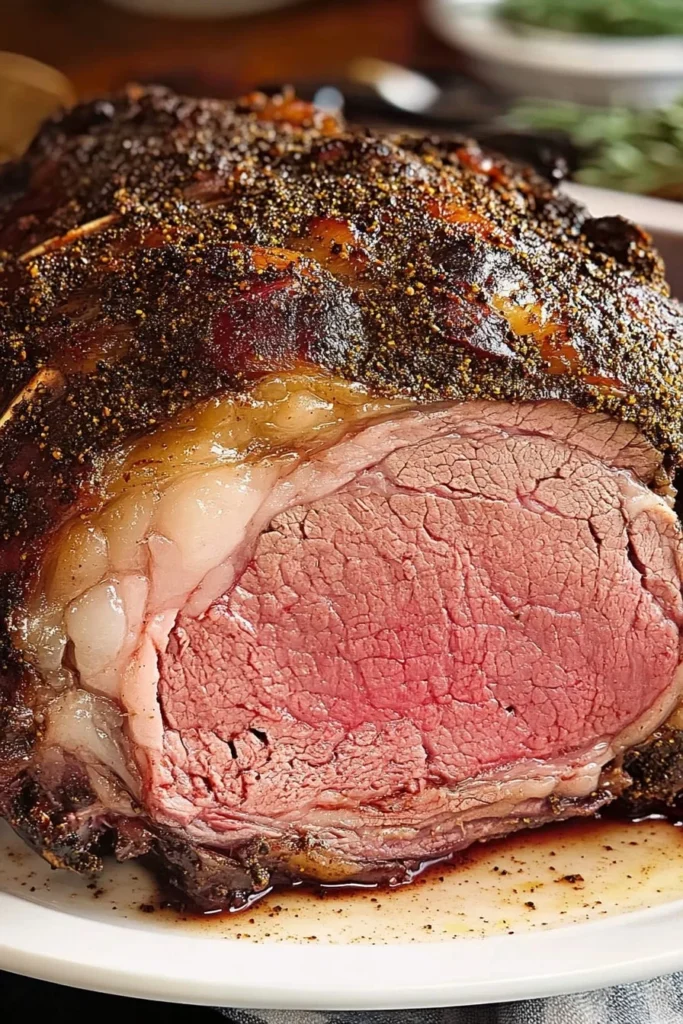 Flavorful Chef Johns Perfect Prime Rib Served
