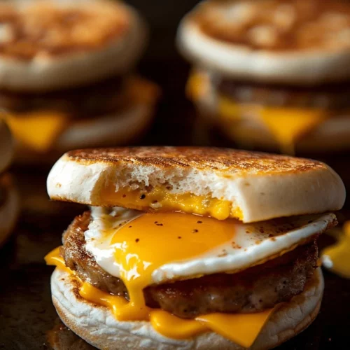 How To Make McDonalds Sausage And Egg McMuffin At Home