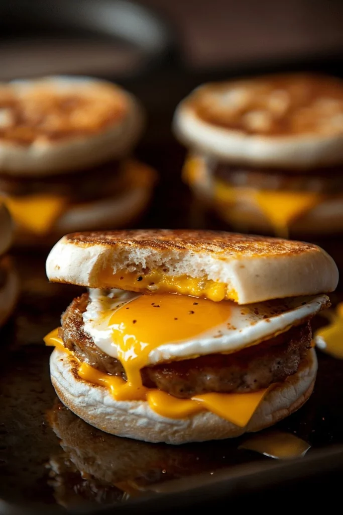 How To Make McDonalds Sausage And Egg McMuffin At Home