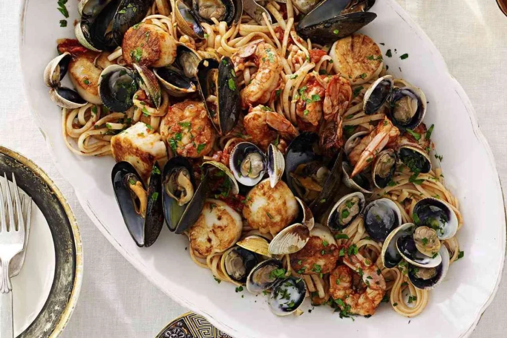 Jamie Oliver Seafood Linguine