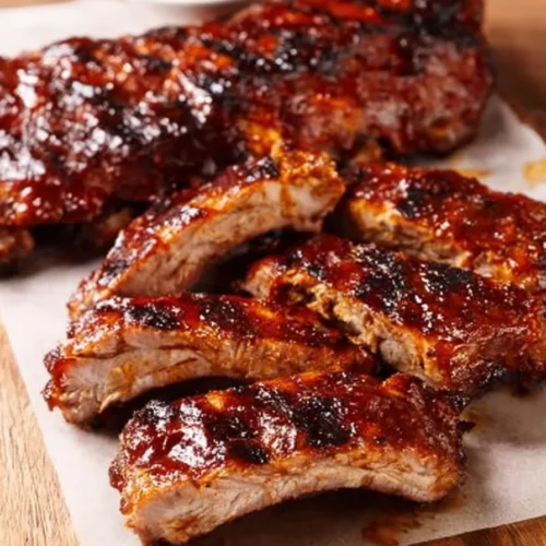 Outback Steakhouse Baby Back Ribs Served