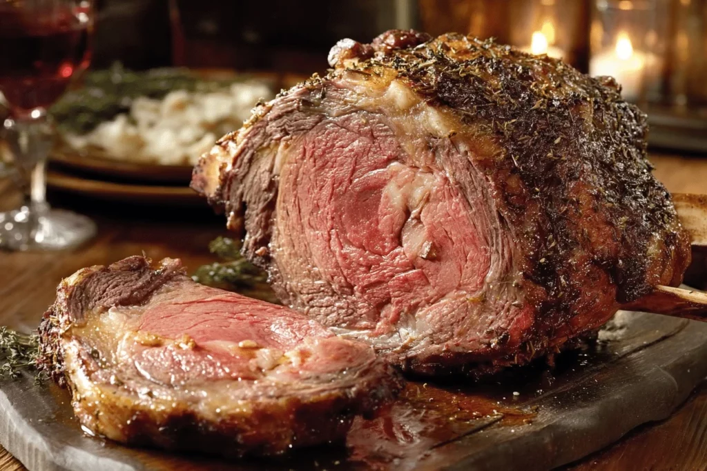 Paula Deen Prime Rib Served