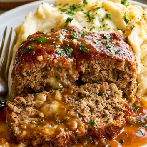 The Cheesecake Factory Meatloaf Served