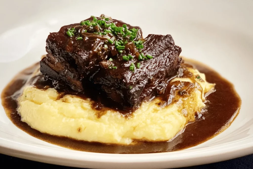 Thomas Keller Short Ribs Served