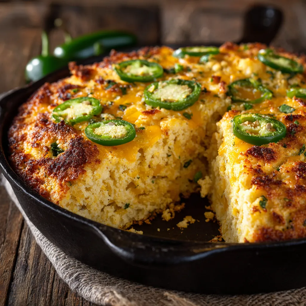 low carb casserole recipes cheddar jalapeño cauliflower cornbread bake