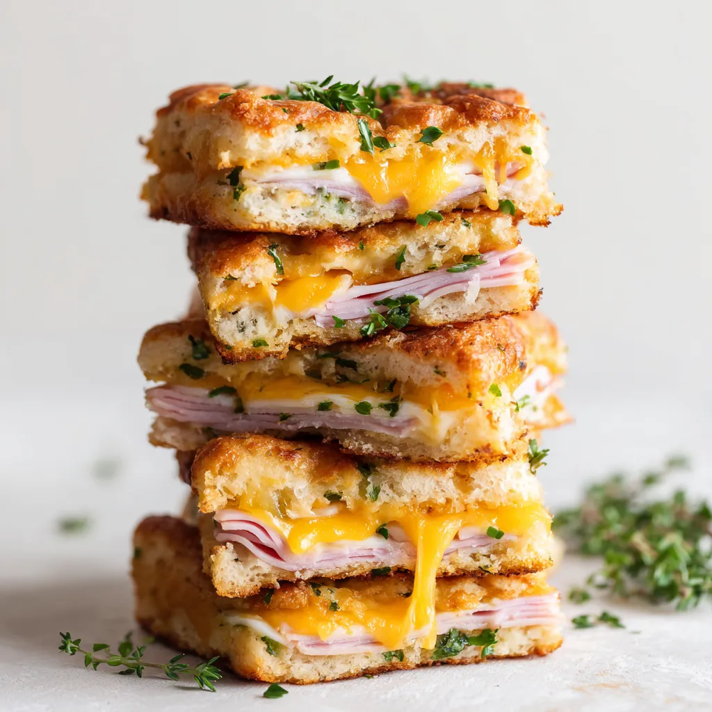 low carb breakfast ideas ham and cheese cloud bread breakfast sandwiches
