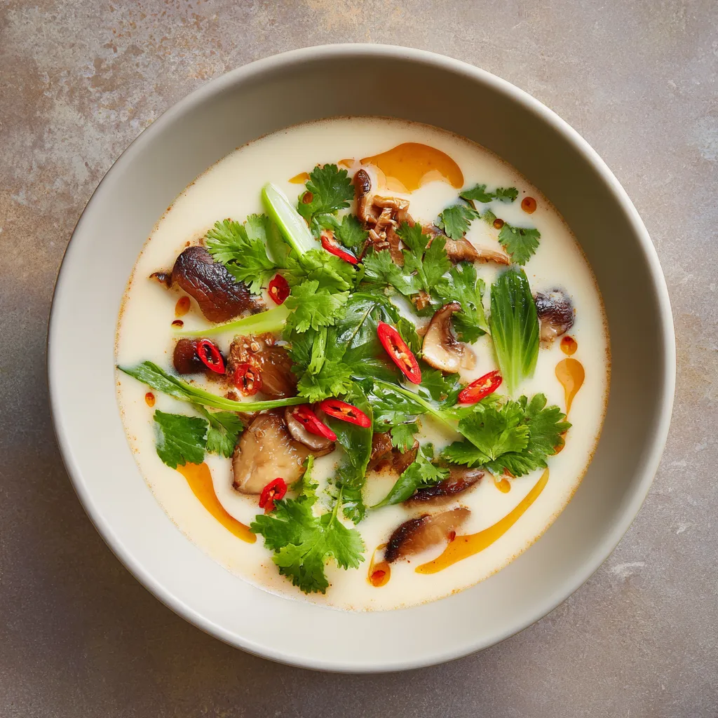 low carb soup recipes spicy thai coconut chicken soup (low carb tom kha)