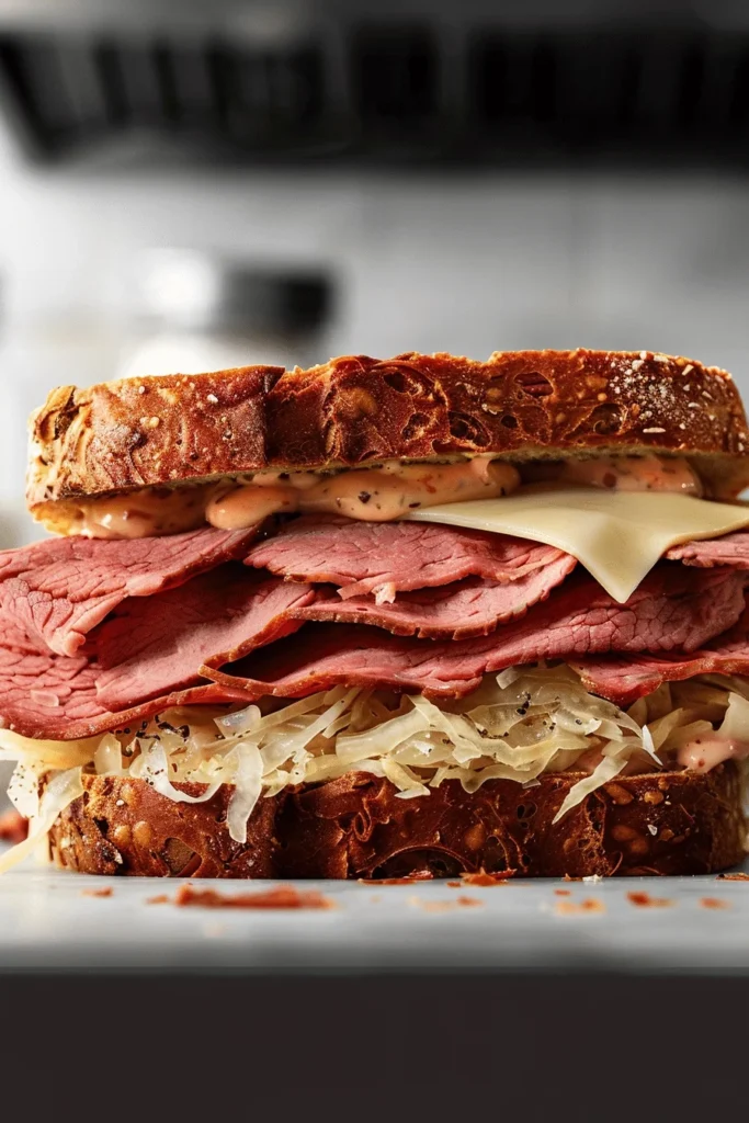 Arbys Reuben Sandwich Served