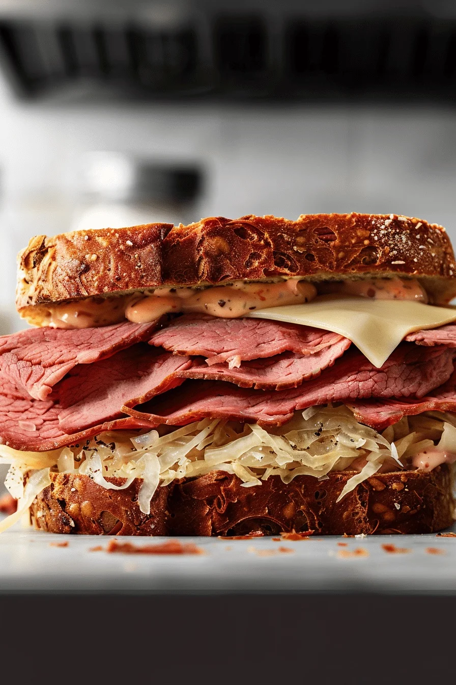 Arbys Reuben Sandwich Served