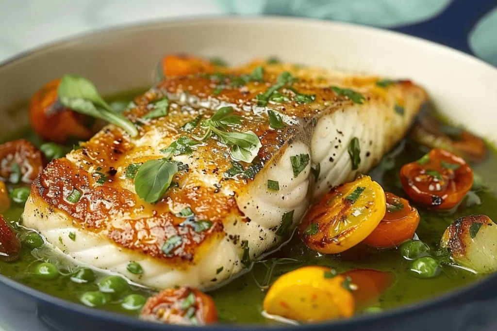 Gordon Ramsays Sea Bass With Sorrel Sauce Recipe