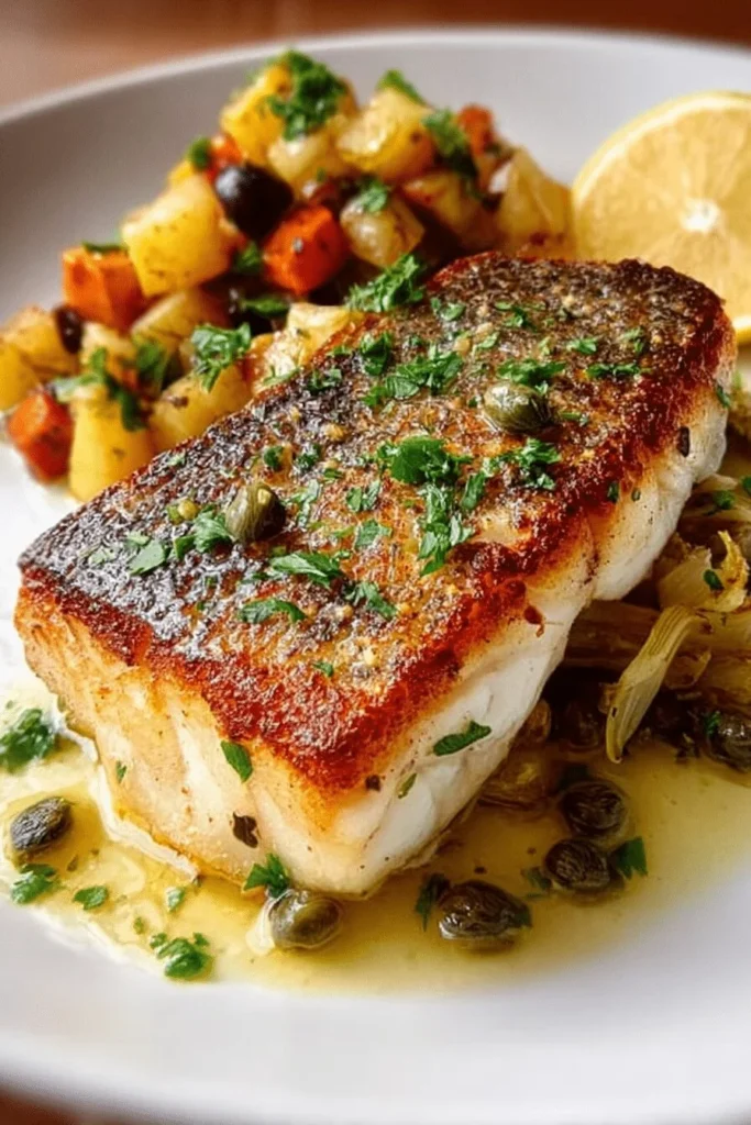 How To Make Gordon Ramsays Sea Bass With Fennel Lemon And Capers At Home