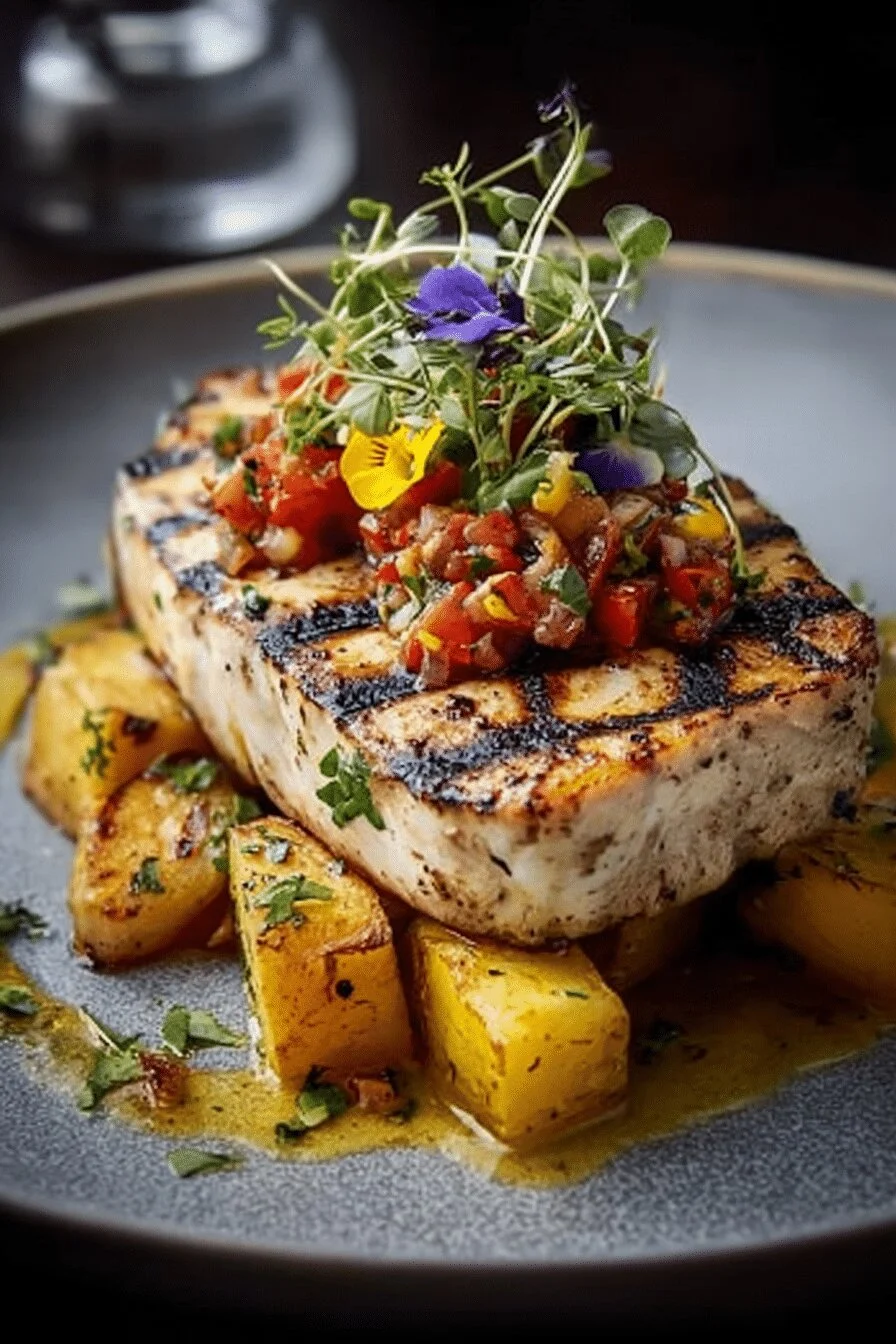 Italian Style Sous Vide Swordfish