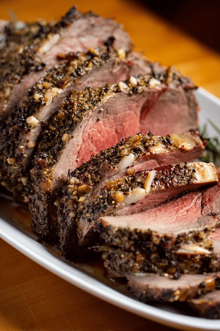 Round Roast Beef Recipe Served