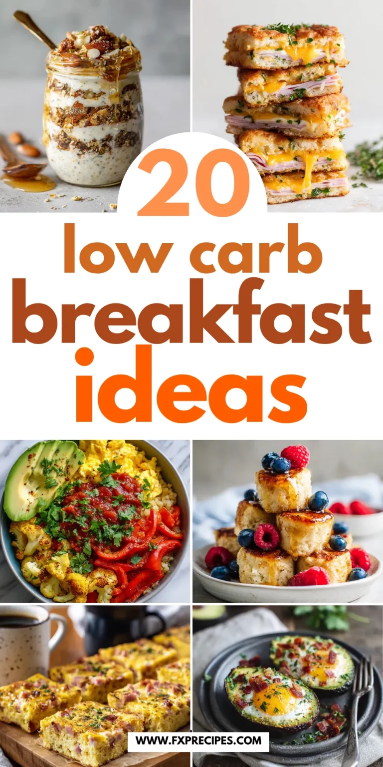 20 Healthy Low Carb Breakfast Ideas for Families on the Go