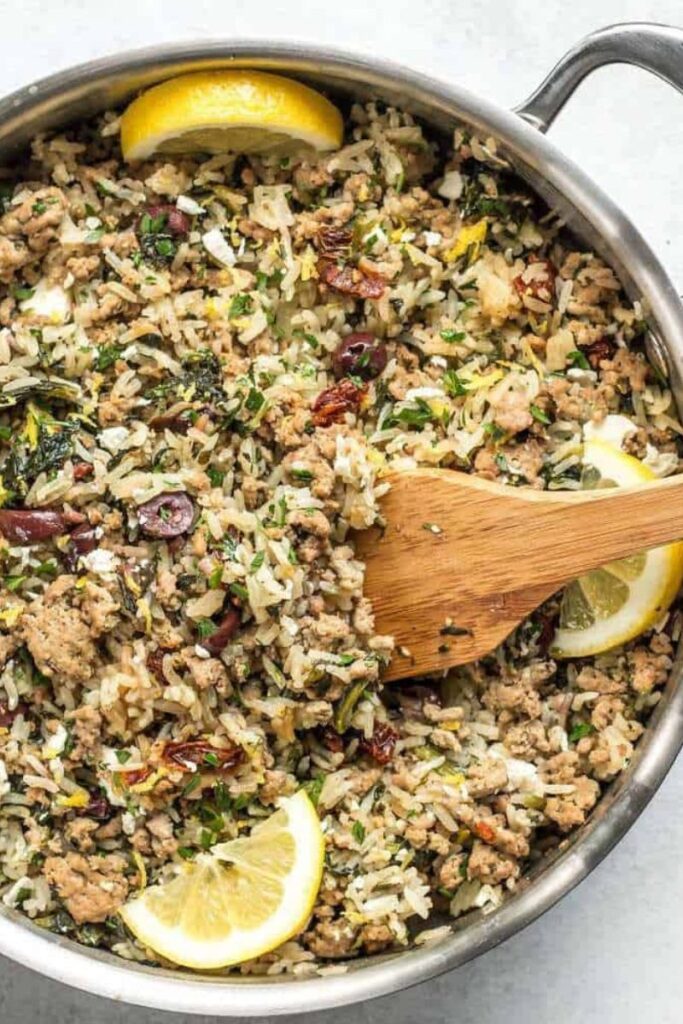 Easy-Turkey-And-Rice-Skillet