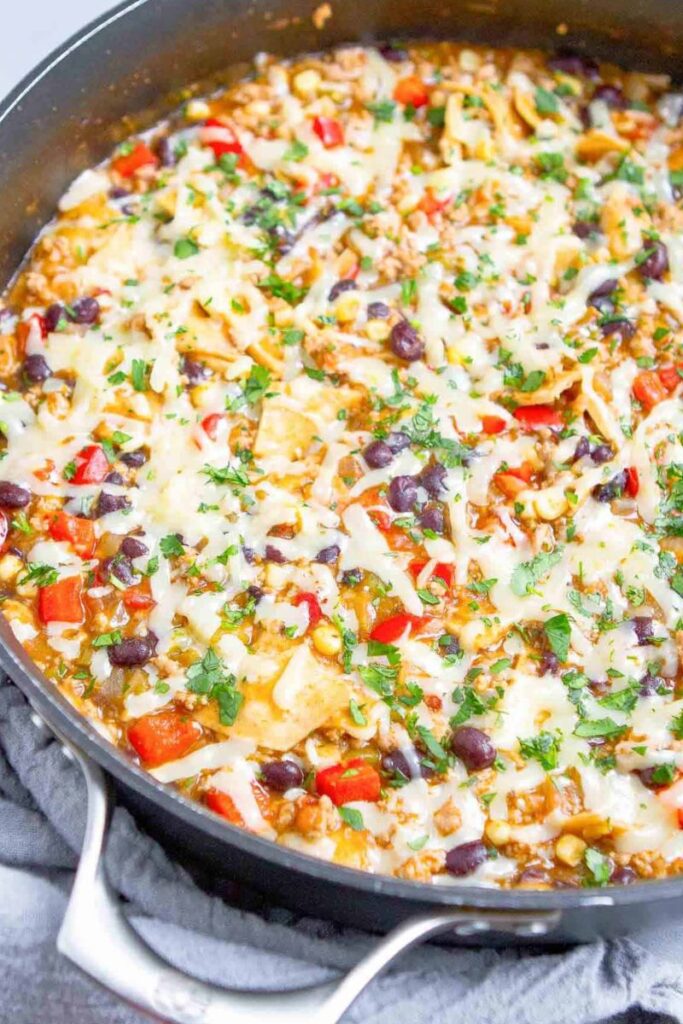 Ground-Turkey-Enchilada-Skillet