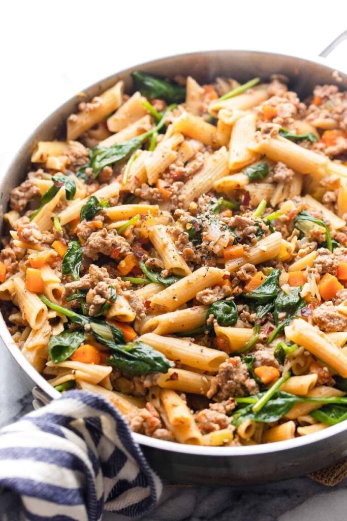 One-Pot-Ground-Turkey-Pasta